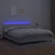 vidaXL Box spring postelja z vzmetnico LED bela 160x200cm umetno usnje