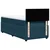 vidaXL Box spring postelja z vzmetnico modra 100x200 cm žamet