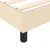 vidaXL Box spring posteljni okvir krem 120x200 cm blago