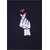 Mister Tee Majica Love Sign krvavo rdeča/črna/bela