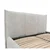 MID.YOU OBLAZINJENA POSTELJA 180 cm x 200 cm , les, tekstil, leseni material svetlo siva