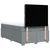 Vidaxl Boxspring postelja z vzmetnico svetlo siva 120x190 cm blago