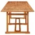 Vidaxl Vrtna jedilna miza 280x90x75 cm trden akacijev les