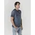 KOROSHI Majica marine/moder denim/pastelno modra/vinsko rdeča
