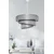 Opviq Luster Couper Grey Silver, Metal-pamuk