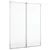 Magnetna bijela ploča sklopiva 80 x 100 x 1,7 cm aluminijska