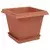 Saksije za biljke 6 pcs Crvena cigla 20 x 20 x 16 cm Plastika
