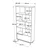 Hanah Home Polica 83,9x175,6x29,5cm Bela