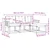 Set vanjskih sofa s jastukom 4 pcs Bijela i crna