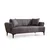 ATELIER DEL SOFA Sofa dvosed Hamlet Dark Grey