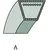Pogonski klinasti jermen 1/2 x 84 1/2, 12,7 x 2146