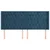 Vidaxl Vzglavje z ušesi temno modro 203x16x118/128 cm žamet