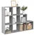 Pregrada/regal za knjige 3razina sonoma 137,5x29x103,5cm drveni