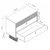 Hanah Home komoda Valento 20210, 100 cm, Moonstone / travertin