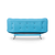 Atelier del Sofa Trosed na razvlačenje Misa 200x95x105cm Tirkizni