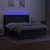 Vidaxl Box spring postelja z vzmetnico LED črna 180x200 cm blago