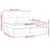 vidaXL vidaXL Box spring postelja z vzmetnico LED modra 200x200 cm blago, (20932420)