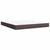 Vidaxl Box spring postelja z vzmetnico temno rjava 180x200 cm blago