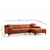 ATELIER DEL SOFA Ugaona garnitura Petra R Corner Orange