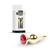 Gardj Europe Plug-Jewellery Gold BUTT PLUG – rdeč