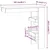 Vidaxl Stenska barska miza 102x45x103,5 cm konstruiran les
