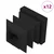 Završne kapice 12 pcs Crna 15 x 15 x 15 mm PP
