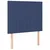 Vidaxl Box spring postelja z vzmetnico LED modra 80x200 cm blago