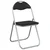 Sklopiva stolica 2 pcs Crna i Siva 48 x 43,5 x 81 cm Lažna koža