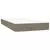 Greatstore Box spring postelja z vzmetnico taupe 90x190 cm blago