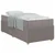 Vidaxl Konstrukcija postelje Drugo Taupe 90 x 200 cm blago