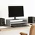 Stalak za monitor siva boja hrasta 54x22x15cm konstruirano drvo