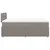 Vidaxl Box spring postelja z vzmetnico taupe 120x200 cm blago