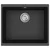 Umivaonik Crna 530 x 460 mm 80% kvarc i 20% smola