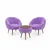 ATELIER DEL SOFA Fotelje i klub stočić Lida Wellsoft Lilac