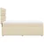 vidaXL vidaXL Box spring postelja z vzmetnico krem 90x200 cm blago, (21291413)