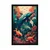 Plakat nadrealistični delfini - 60x90 silver