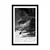 Plakat s paspartujem lepote plaža Anse Source v črnobeli varianti - 60x90 white