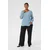 KAFFE CURVE Bluza KCAmi svetlo modra