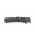 ATELIER DEL SOFA Ugaona garnitura Kristal 3+Corner+2 Dark Grey