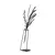 Aberto Design Dekorativna figura Flowerpot - 5, 19x50 cm, 1.5 mm, Crna
