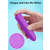 Paloqueth Bullet Mini Vibrator with 10 Powerfull Vibration Modes Purple