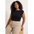 Trendyol Curve Ženska bluza Tbbss26Af00081, Crna