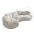 ATELIER DEL SOFA Ugaona garnitura Venedik Left Dark Grey