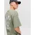 JACK & JONES Majica JORMONTAUK oliva/črna/bela
