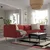 LILLEHEM Modularna sofa 4-sed, Gunnared/smeđe-crvena drvo