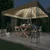 Vidaxl Paviljon z LED lučkami 3x3 m taupe blago