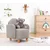 Atelier del Sofa Dečija fotelja Nock, Siva