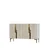Hanah Home komoda Evva 120, 120 cm, bela / travertin / zlatna