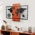 Fusione Naturale -4 RedBlack Decorative Wooden Wall Accessory