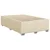 Vidaxl Box spring postelja z vzmetnico krem 120x200 cm blago